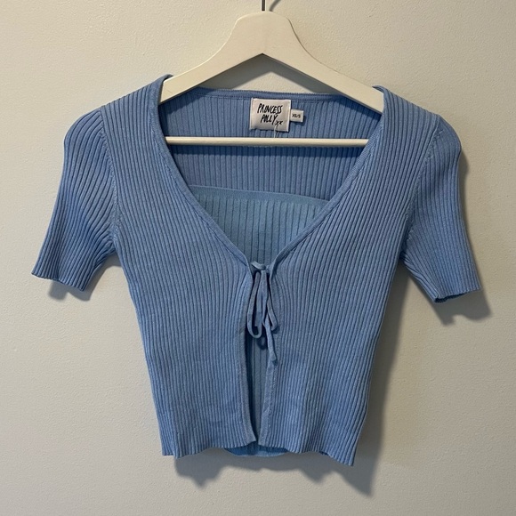 Princess Polly 2 Piece Set - Tie Front Cardigan & Tube Top - NWOT! - Picture 10 of 10